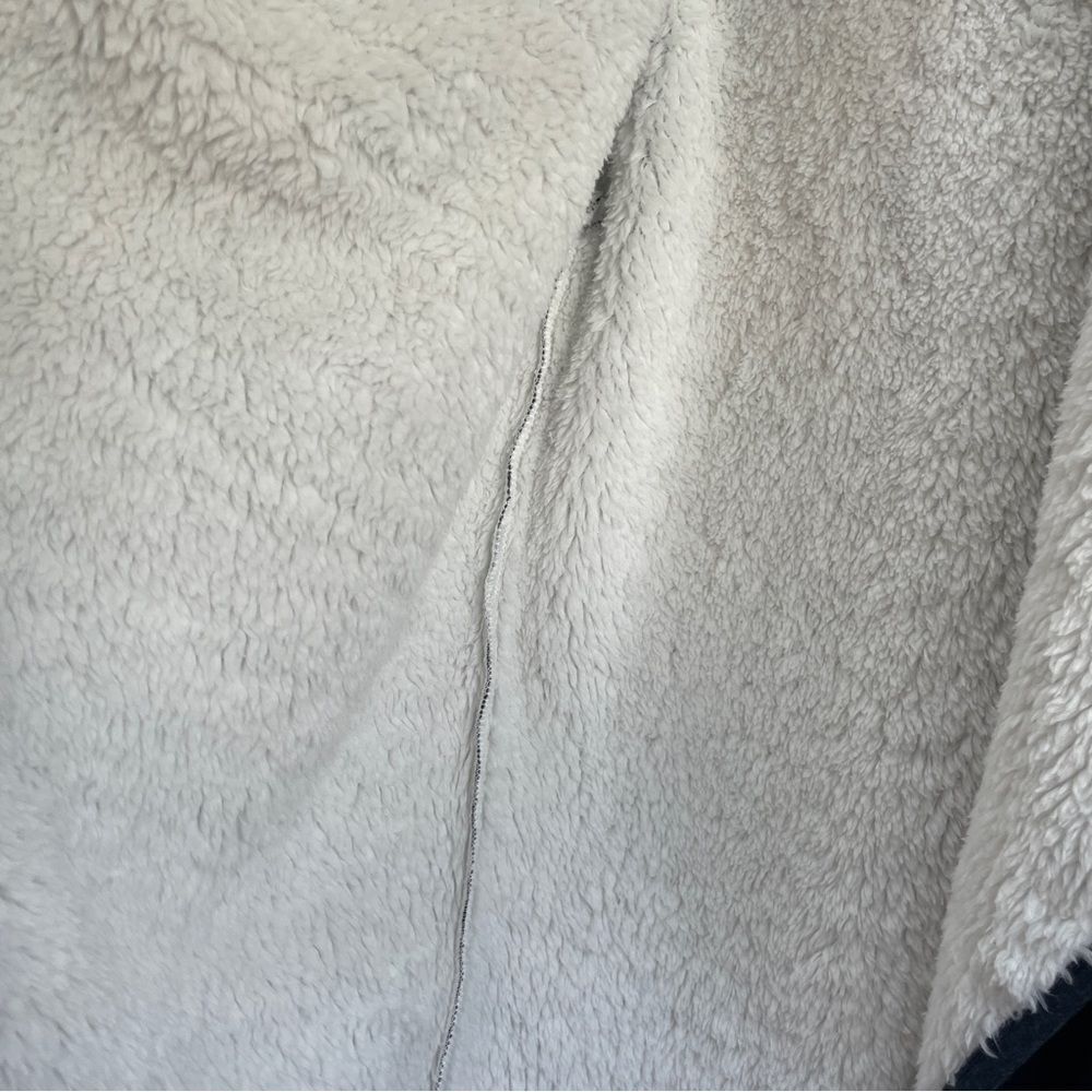 NEW WITH‎ TAGS LOFT LOUNGE WATERFALL SHERPA LINED JACKET IN CHARCOAL - Picture 6 of 7
